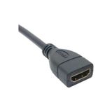 TeknoKapsül 4666 HDMI Dişi Erkek Uzatma 90 Derece Dirsek Kablosu 0.5 Metre