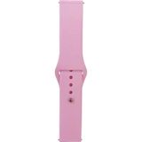 TeknoKapsül (4730) Pembe Band Serisi 22MM Klasik Kordon Silikon Strap Kayış-Pembe Galaxy 46MM