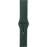 TeknoKapsül (4898) Yeşil Band Serisi 22MM Klasik Kordon Silikon Strap Kayış- Yeşil Galaxy 46MM