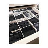 TeknoKapsül 4'lü Plastik Ayarlanabilir Çekmece Düzenleyici Organizer - Iç Içe Geçmeli Kesilebilir - 8CMX43CM - Mutfak Iç Çamaşırı Çorap Sütyen Dolap Takı Makyaj (4) - 001-Renkli - Option-1