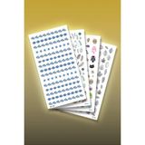 TeknoKapsül 4'lü Tırnak Dövmesi Seti, Tırnak Sticker Seti, Nail Art, - Option-1