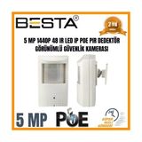 TeknoKapsül 5 1440P 48 Ir LED Ip Poe Dahili Mikrofonlu Pir Dedektör Görünümlü Güvenlik Kamerası - Seçenek