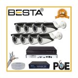 TeknoKapsül 5 1440P 8 Kameralı Ip Poe Güvenlik Seti