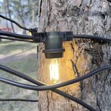 TeknoKapsül 5 Metre Sabit Yanan Modlu 10 Ampul Parti Organizasyon Iç & Dış Mekan 2700K LED Aydınlatma Uzatm