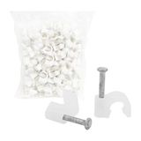 TeknoKapsül 5 Numara 10 mm 100’LÜ Paket Kablo Kroşesi – (2x4 - 4x4 Antigron Kablo Için)