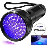 TeknoKapsül 51 LED Mor Işık Uv El Feneri Ultraviyole Blacklight