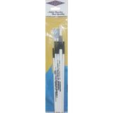 TeknoKapsül 5'li Karışık Sentetik Akrilik Fırça Seti, Yağlı Boya Için, 2.5mm Genişlik, 15CM Sap Uzunluğu, 6 Par