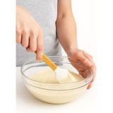 TeknoKapsül 5’li Silikon Spatula Seti Bambu Saplı Mutfak Gereçleri Isıya Dayanıklı Yapışmaz Hamur Karıştırıcı Pasta Fırçası Kaşık Spatula Seti Kolay Temizlenen Sağlıklı Pişirme Araçları (Bej)