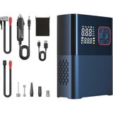 TeknoKapsül 6000MAH LED Işıklı Çantalı Powerbank Özellikli Şarjlı ve Kablolu DC12V Araç Motor Bisiklet Top Lastik Şişirme Hava Kompresörü 130W - Açık Kahverengi