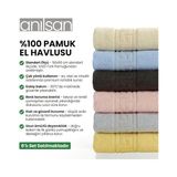 TeknoKapsül 6'lı El ve Yüz Havlusu Seti (50X90 Cm) -%100 Pamuk, Yüksek Emici, Grek Desenli - Ev, Otel, Spa ve Banyo Için Lüks Havlu Seti Günlük Kullanıma Uygun - Option-1 - 001-Beyaz