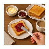 TeknoKapsül 6’lı Kahvaltı ve Tereyağı Bıçağı Seti – 11 cm Yayma Bıçakları, Kahvaltılık, Reçel, Krem Peynir ve Tereyağı Için Şık ve Pratik Mutfak Seti