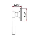 TeknoKapsül 775338 Kaydırma Kapı Kolu, Cilalı Pirinç, Kukla/dekoratif