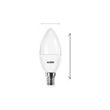 TeknoKapsül 8.5W LED Mum Ampul – E14 Duy, 810 Lümen, 3000K Sarı Işık, 60W Eşdeğer, 3’lü Paket, Opal Dekoratif Ampul, Dimmer Uyumlu Değil,%86 Enerji Tasarrufu, 99X37 mm (Sarı) - 1 - 10 W - Amber