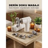 TeknoKapsül 8 Başlıklı Şarjlı Masaj Tabancası 6 Kademeli Hız Ayarlı Derin Doku Kas Masaj Aleti
