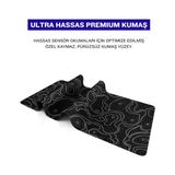 TeknoKapsül 8 Farklı Desenli Baskılı Model Deer Xxl Mouse Pad 90X40 cm – Dikişli Kenar, Kaymaz Taban, Di