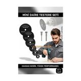 TeknoKapsül 8'lı Karbür Çelik Mini Daire Testere Seti - Hss Döner Mandren Takımı
