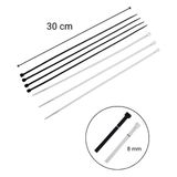 TeknoKapsül 8X300 Beyaz Kablo Bağı & Plastik Kelepçe & Cırt Kelepçe 100 Adet (Paket) - Option-1 - 0 - Siyah