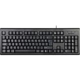TeknoKapsül A4 Tech KM-720, Siyah, USB Kablolu, Türkçe F, Multimedya Klavye