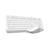 TeknoKapsül A4TECH F1010 Q USB Türkçe Fn-Multimedya Klavye+Optik 1600DPI Beyaz Mouse Set