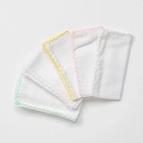 TeknoKapsül AC24447 Basic 5'li Bebek Ağız Mendili 25X25 cm Pink - Bebek Mavisi