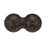 TeknoKapsül Actifoam Peanut Lacrosse Orta Sert El Ayak Uyarıcı Siyah-Turuncu Masaj Topu (12 x 24 Cm)