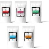 TeknoKapsül Addis Ababa Coffee - 5X100 gr Orijinal Etiyopya Kahveleri (Filtre Kahve)