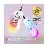TeknoKapsül Aerox 3 Snow Ultra Hafif Gaming Mouse 8,500 Cpı Truemove Core Optik Sensör, Beyaz, 59 Gram - Option-1 - 001-Renkli