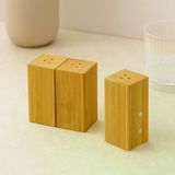 TeknoKapsül Ahşap Bambu Mıknatıslı 2'li Baharatlık & Tuzluk (4.5×5×9 cm) BZ-6E050D6287BB2C5723