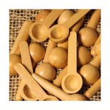 TeknoKapsül Ahşap Mini Kaşık Seti, Baharat Ölçü Kaşığı, 6 Parça Kaliteli, (3 Büyük, 3 Küçük)