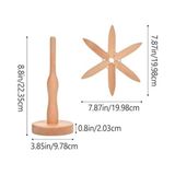 TeknoKapsül Ahşap Noel Ağacı Figürü, Doğal Renk, Kayın Ağacı, 22.35 cm Yükseklik, Masa Üstü Dekoratif Süs