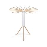 TeknoKapsül Ahtapot Myhome Çamaşır Askısı, Alüminyum/pvc/ahşap Kayın, Beyaz, 112 x 112 x 121 Cm, Reggiera Doğal