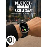 TeknoKapsül Akıllı Saat Kol Saati Android ve Ios Uyumlu Nabız Ölçer Sesli Asistan Yeni Nesil - 0-Kahverengi