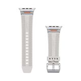 TeknoKapsül Akıllı Saat Spor Kayışı, Silikon Malzeme, Series 46MM Uyumlu Silikon Krem Kordon