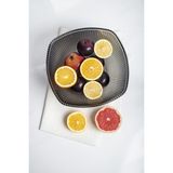 TeknoKapsül Akrilik Barok Füme Büyük Kare Meyve & Salata Kasesi & Karıştırma Kabı / 3,3 Lt (Cam Değildir) - Kestane Akaju - Belirtilmemiş