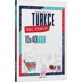 TeknoKapsül Alan Yayınları Tyt Türkçe Konu Özetli 10 x 40 Branş Denemeleri