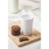 TeknoKapsül Allegra Beyaz Akrilik Bardak | 400 ml Su, Meşrubat ve Kahve Yanı Sunumlar İçin | Cam Değildir | Kırılmaya Dayanıklı Tekli BZ-A-1406728-1