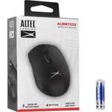 TeknoKapsül Altec Lansing ALBM7222, Siyah, 2.4ghz Usb, 1200DPI, Kablosuz Optik Mouse