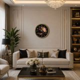 TeknoKapsül Altın Zafer Gold 40 x 40 Cm Metal Atatürk Duvar Saati YT-PL-4000G