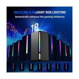 TeknoKapsül Ampligame A22 Rgb Gaming Hoparlör - Subwoofer'lı Pc Ses Sistemi - 3.5mm Aux Girişli - Masaüstü ve Tv Uyumlu - 0 - Siyah - Option-1