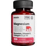 TeknoKapsül Anocin Magnezyum X4 Complex Citrate, Taurate, Bisglycinate, Malate + Bromelain + Kolajen+ H.ASİT+D+B12+B6 30 Tablet