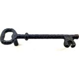 TeknoKapsül Antika Tarz Dekoratif Pirinç Anahtar Şeklinde Kapı Çekme Kolu, Mobilya, Sandık, Kutu Kulbu - 128MM,