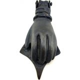 TeknoKapsül Antika Tarz Dekoratif Pirinç El Kapı Tokmağı, Taktak - 167X75 Mm, Oksit - Seçenek