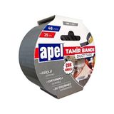 TeknoKapsül Apel Tamir Bandı (Duct Tape) Askılı Karton 48 mm x 25 M Gri - Option-1 - 0 - Siyah - 1 Adet