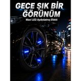 TeknoKapsül Araç Sibop Işığı 4'lü Set Otomatik Yanan LED Lastik Aksesuarı LS-UCZZ4LSBOPIIK-1-3434
