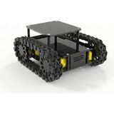 TeknoKapsül Arduino Uyumlu 4WD Araba Black Mamba Robot Platform Seti - Palet Tekerlekli Tank Şasesi - Arazi Robot Kiti