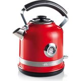 TeknoKapsül Ariete Moderna Su Isıtıcı Kırmızı 2854/00 - Modern Kettle 1,7 Lt, 2000 Watt, Paslanmaz Çelik Gövde, Su Sıcaklığını Gösteren Termometre, 360° Kablosuz Taban