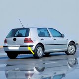 TeknoKapsül Arka Tampon Sağ Köşe Bandı Siyah Tip 1J6807792 Vw Golf 4 ile Uyumlu 1998-2004