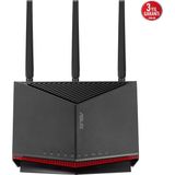TeknoKapsül Asus RT-BE86U, BE6800, 4 Port, 6800MBPS, Dual Band, Wifi 7, Aimesh, Aiprotection Pro, Gigabit Extendable Router