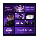 TeknoKapsül Aula WIN68 He Max Manyetik Klavye Trigger Wing Chun Switch 8000Hz Rgb Tkl Hot Swap Oyuncu Klavyesi Kırmızı - Option-1 - 001-Renkli