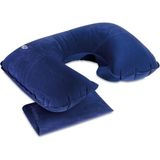 TeknoKapsül Aynoks Seyahat Boyun Yastığı, Lacivert, Şişirilebilir Pvc, Ergonomik Tasarım, Yolculuk Araç Içi